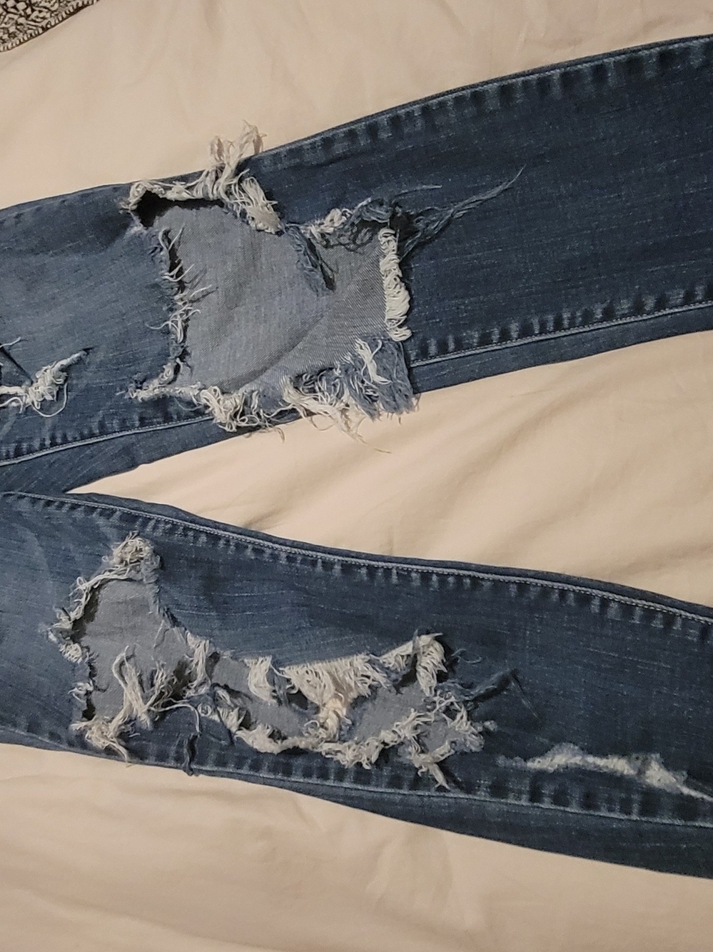 Cello Light Blue Denim Jeans with Red Stitching